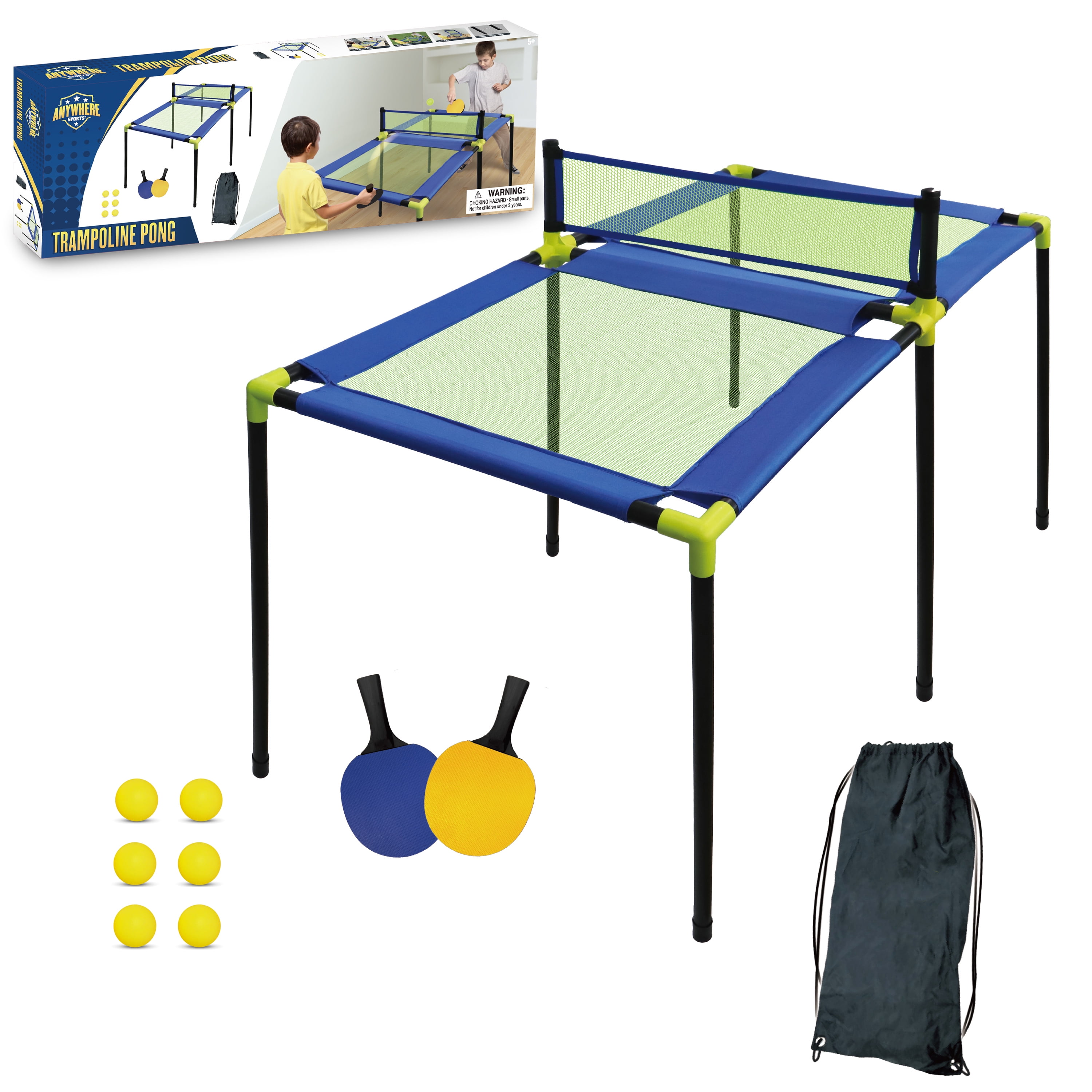 Goplus Foldable Ping Pong Table, 100% Preassembled, Portable Table Tennis  Table Game Set with Net, 2 Table Tennis Paddles and Ping Pong Balls for  Indoor Outdoor Use