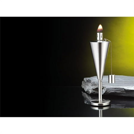 Anywhere Fireplace 90285 Stainless Steel Cone Shape Outdoor Patio Tabletop Torch