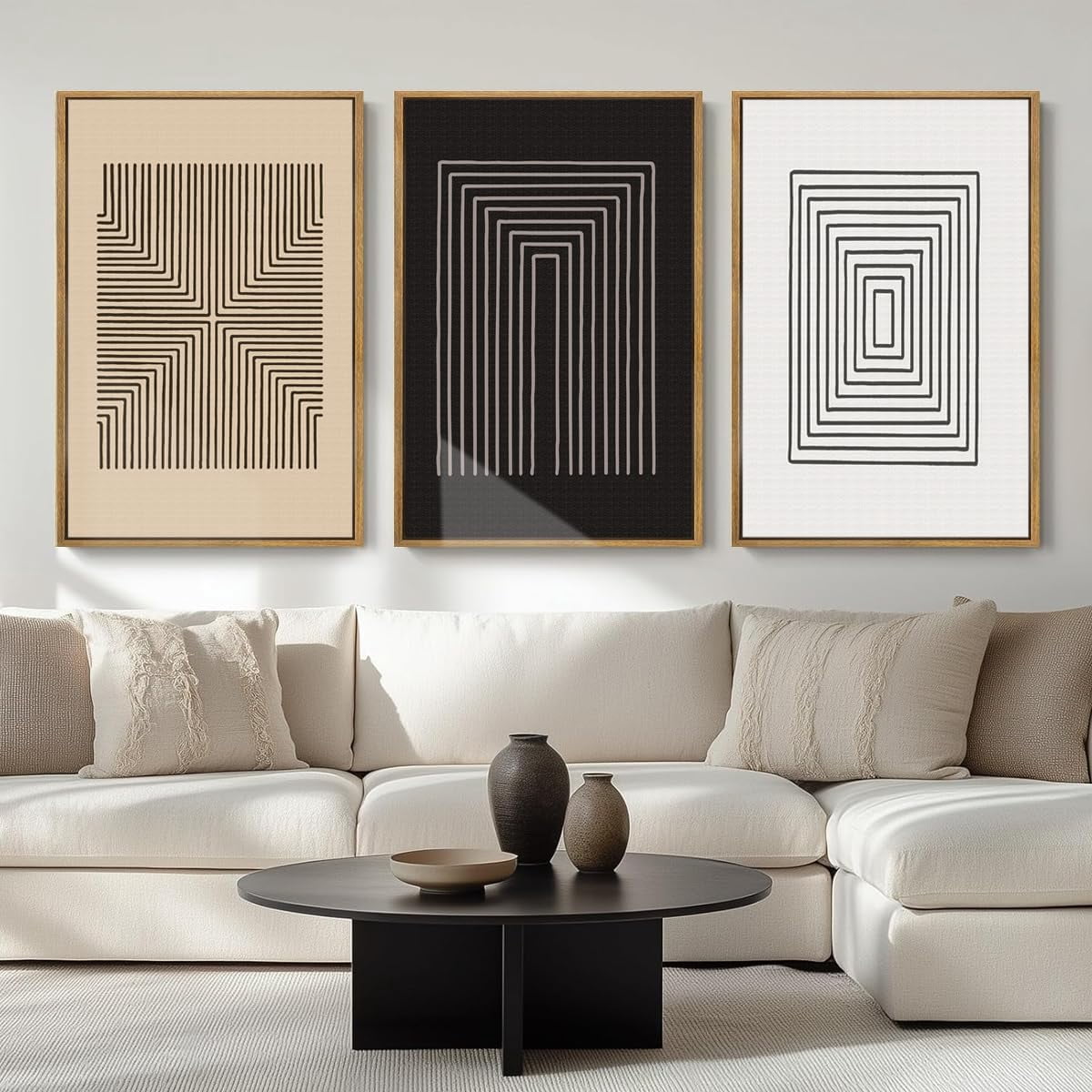 Photo inspiration: Anyzal Abstract Modern Wall Art Framed Brown And Black Illustration Photo Inspiration