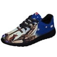 thumbnail image 1 of Anzac Day Animals in War Purple Poppy AuStalian Shoes Sneakers Black Size 3.5, 1 of 7