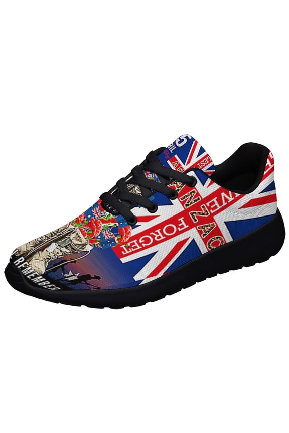 Anzac Day Veteran Boots We Will Remember AuStalian Shoes Sneakers Black Size 4