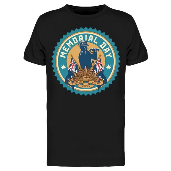 Anzac Memorial Day Of Australia T-Shirt Men -Image by Shutterstock, Male 3X-Large