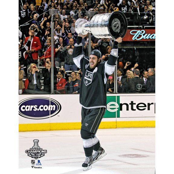 Anze Kopitar Los Angeles Kings Unsigned 2012 Stanley Cup Champions Raising Cup Photograph