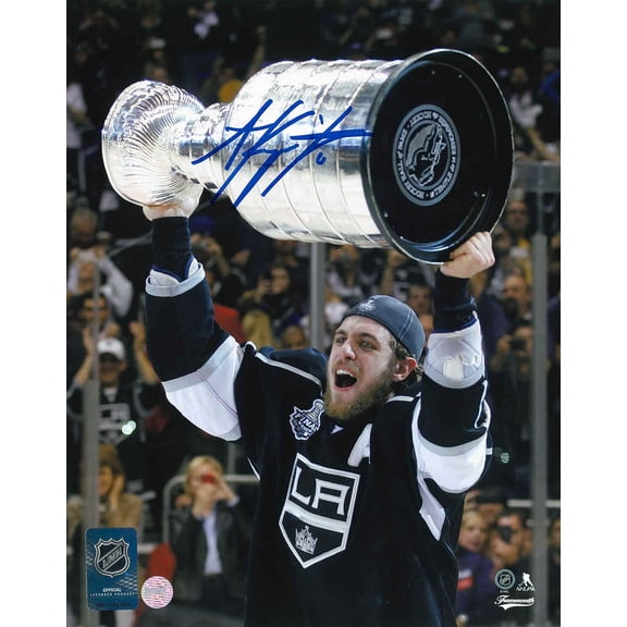 Anze Kopitar Signed 8x10 Photo Unframed Los Angeles Kings 2012 Stanley Cup Raising Officially Licensed NHL/NHLPA Authentic Hand-Signed Autograph by Frameworth Sports Marketing Authentic Memorabilia
