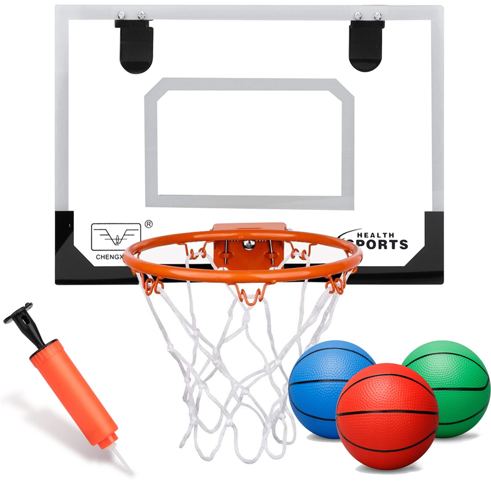 Anzmtosn Mini Basketball Hoop for Kids Adults, over the Door Basketball
