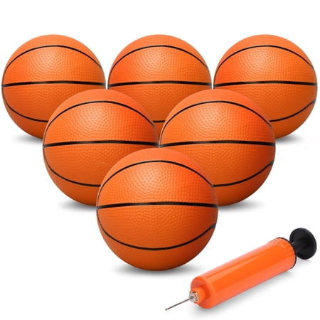 Anzmtosn Mini Indoor Basketball with Pump, Size 5