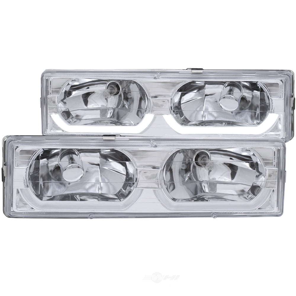 Anzo Crystal Headlights with Low-Brow (Chrome) - 111300 Fits select: 1988-2000 CHEVROLET GMT-400, 1995-1999 CHEVROLET TAHOE