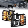 thumbnail image 1 of Anzo Usa 111384 Projector Headlight Set Fits select: 2007-2013 CHEVROLET SILVERADO, 1 of 6
