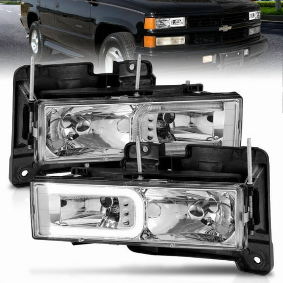 Anzo Usa 111499 Crystal Headlight Set Fits select: 1988-1999 CHEVROLET GMT-400, 1995-2000 CHEVROLET TAHOE