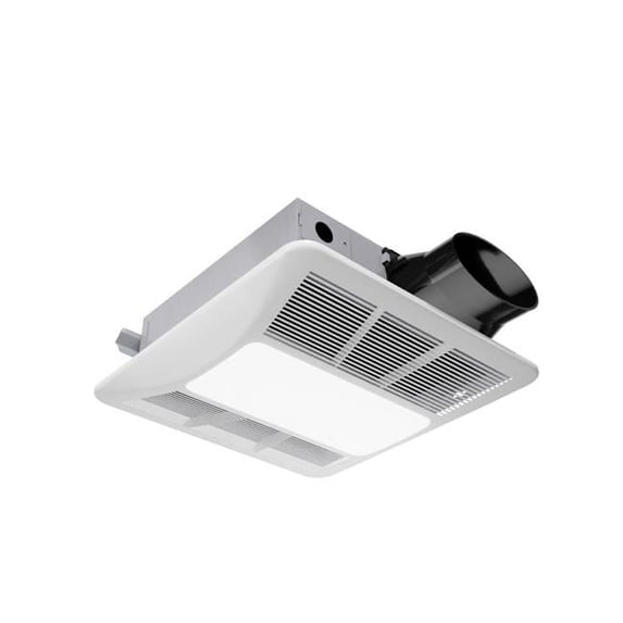 Anzzi EF-AZ106WH 100 CFM 1.5 Sone Ceiling Mount Bathroom Exhaust Fan with LED Light, White