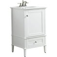 thumbnail image 1 of Anzzi 34.4 x 21 in. Alexander Bathroom Vanity Set, Rich White, 1 of 10