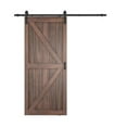 thumbnail image 1 of Anzzi ID-AZBD03 36 x 84 in. Heavy Duty Sturdy Brown Sliding Wood Single Slide Door with Solid Core MDF Plus PVC, 1 of 1
