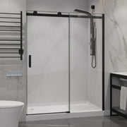 Anzzi Sd-Frls05701 Rhodes 76" High X 48" Wide Sliding Frameless Shower Door - Black
