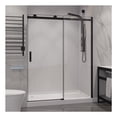 thumbnail image 1 of ANZZI Frameless Sliding Shower Door Rhodes Series with Handle 48 x 76 in. Matte Black, 1 of 8