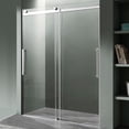 thumbnail image 1 of Stellar Series 45-48"W x 76"H Sliding Frameless Shower Door in Chrome with Tsunami Guard Tempered Clear Glass, 1 of 9
