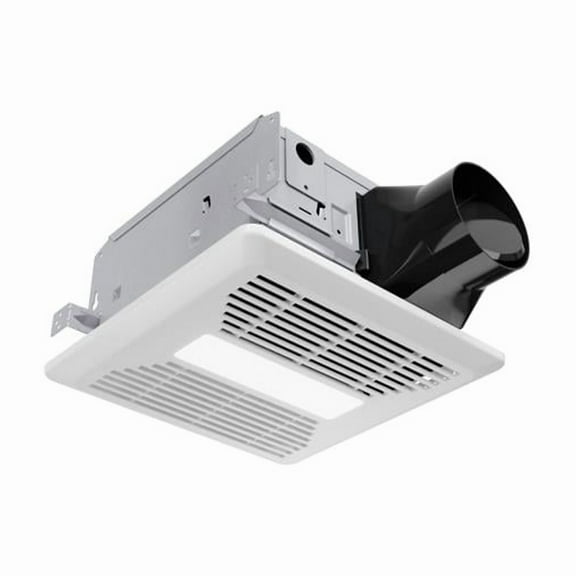 Anzzi EF-AZ101WH 80 CFM 0.7 Sone Ceiling Mount Bathroom Exhaust Fan with LED Light, White