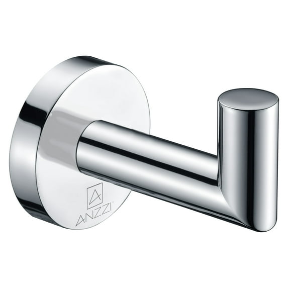 Anzzi AC-AZ008 Caster 2 Series Robe Hook in Polished Chrome