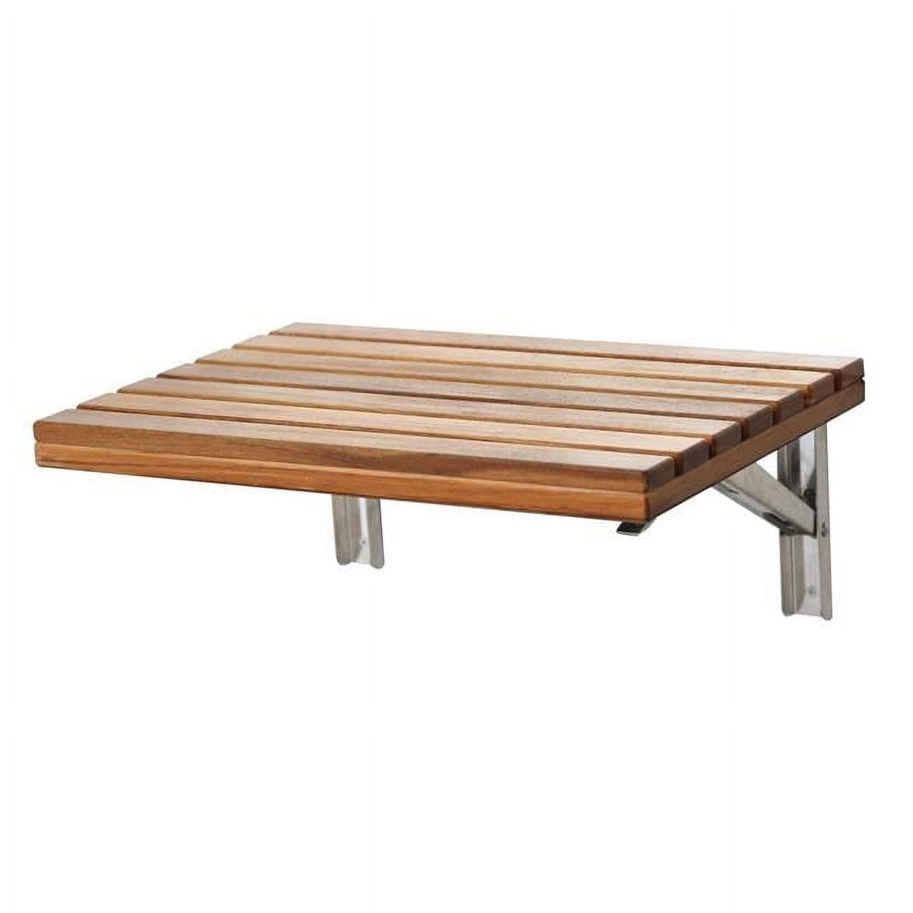 Shoren 24" Teak Wood Wall Mounted Shower Seat