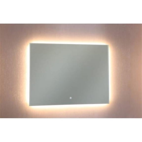 Anzzi BA-LMDFX006AL 36 x 48 in. Autumn Series Frameless LED Bathroom Mirror, Aluminum
