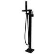 thumbnail image 1 of Anzzi Fs-Az0059 Union Floor Mounted Claw Foot Tub Filler - Black, 1 of 7