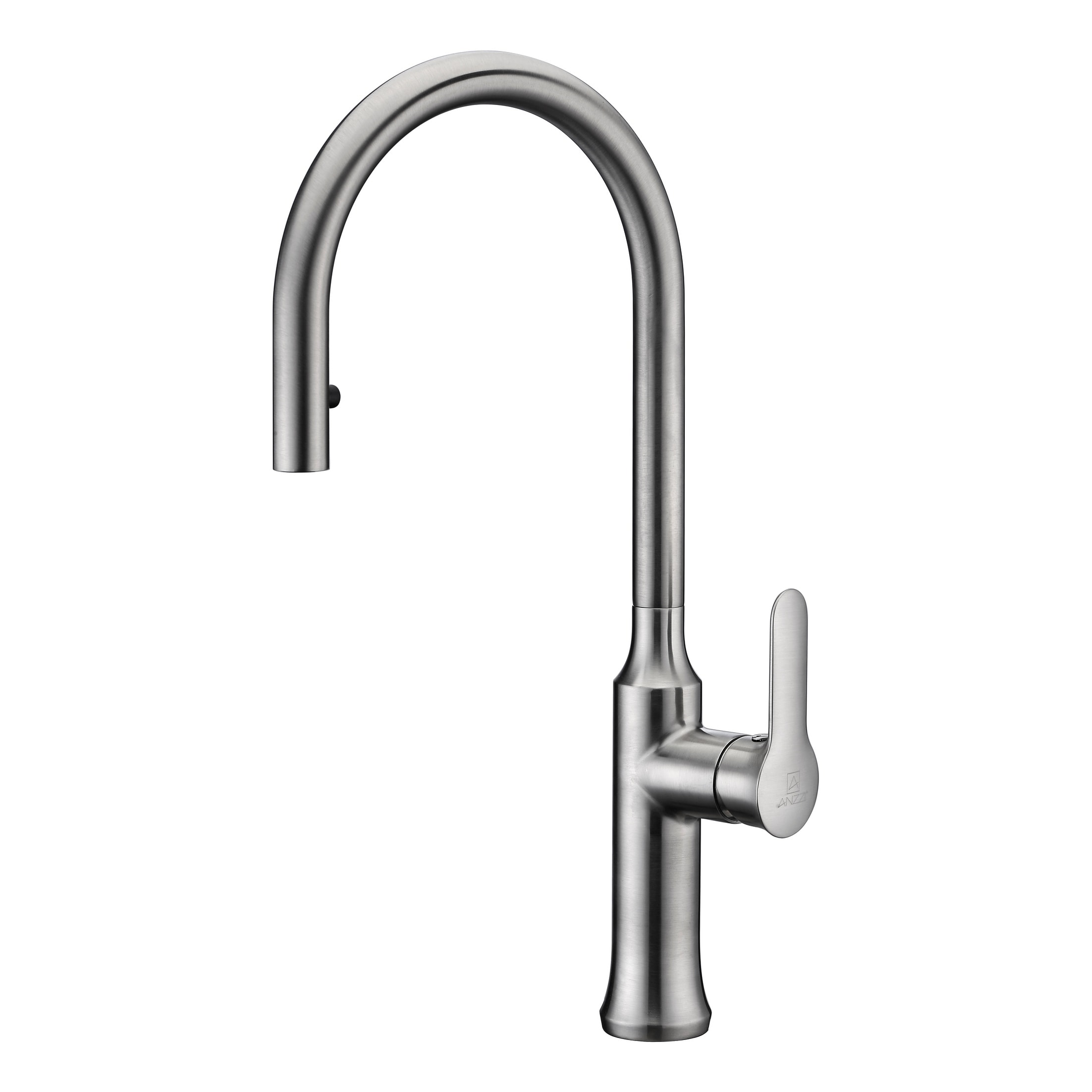 Brushed Nickel Single Handle Pull-Down Kitchen Faucet
