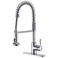 thumbnail image 1 of Anzzi KF-AZ1673CH Eclipse Single Handle Pull-Down Sprayer Kitchen Faucet in Polished Chrome, 1 of 8
