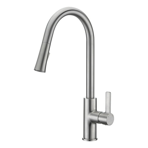 Anzzi Kf-Az1675 Serena 1.8 GPM Single Hole Kitchen Faucet - Nickel