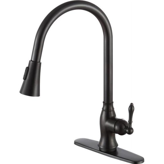 Anzzi Kf-Az214 Rodeo 1.8 GPM Single Hole Pull Down Kitchen Faucet - Bronze