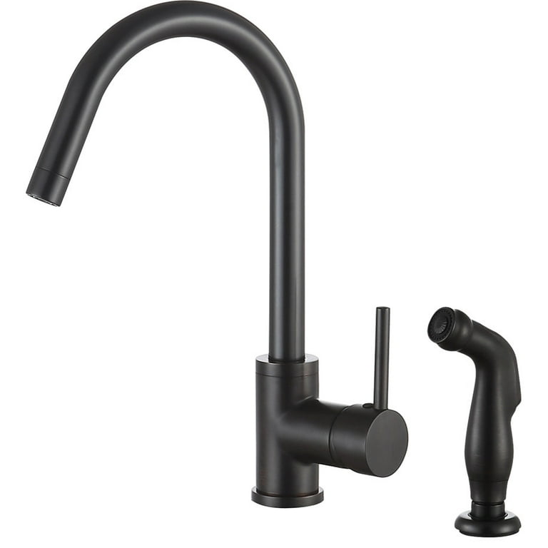 Farnese Single-Handle Standard Kitchen Faucet with Side Sprayer in Oil Rubbed Bronze Farnese Single-Handle Standard Kitchen Faucet with Side Sprayer in Oil Rubbed Bronze
