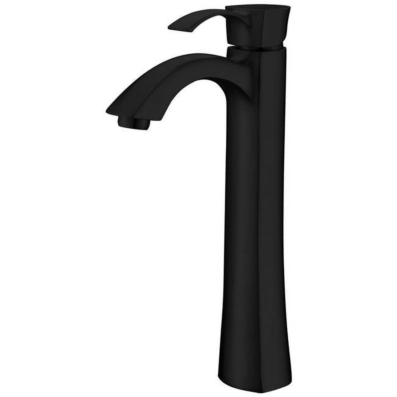 Harmony Single-Handle Vessel Bathroom Faucet in Matte Black