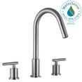 thumbnail image 1 of Anzzi L-AZ191BN 12.01 x 12.32 x 7.87 in. Spartan Widespread 2-Handle Bathroom Faucet, Brushed Nickel, 1 of 5