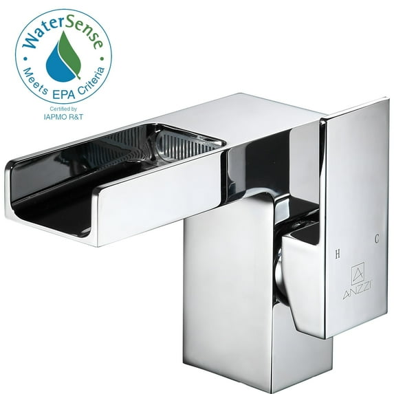 Anzzi L-Az039 Zhona Single Hole 1.2 GPM Bathroom Faucet - Chrome