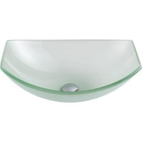 Anzzi LS-AZ085 Pendant Series Deco-Glass Vessel Sink in Lustrous Frosted Finish