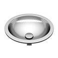thumbnail image 1 of Anzzi LS-AZ333 14 in. Celestial Handmade Drop-in Oval Bathroom Sink with Overflow in Hammered Nickel, 1 of 4