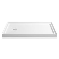 ANZZI Shower Base Colossi Series, Single Threshold Rectangular Shower Base 60 x 36 in. White