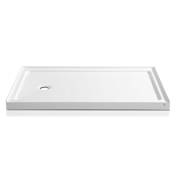 ANZZI Shower Base Colossi Series, Single Threshold Rectangular Shower Base 60 x 36 in. White
