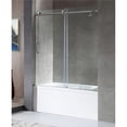 thumbnail image 1 of Don Series 56-60"W x 62"H Frameless Sliding Tub Door in Polished Chrome, 1 of 10