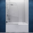 thumbnail image 1 of ANZZI Vensea Series 30 in. by 55 in. Frameless Hinged Tub Door in Chrome, 1 of 10