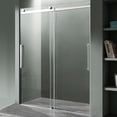 thumbnail image 1 of Stellar Series 57-60"W x 76"H Sliding Frameless Shower Door in Chrome with Tsunami Guard Tempered Clear Glass, 1 of 5