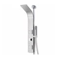 thumbnail image 1 of Aura Series 39 in. 2-Jetted Full Body Shower Panel System in Brushed Steel with Rainfall Showerhead and Spray Wand, 1 of 11