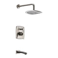 thumbnail image 1 of Anzzi L-Az026 Tempo Tub And Shower Trim Package - Nickel, 1 of 5