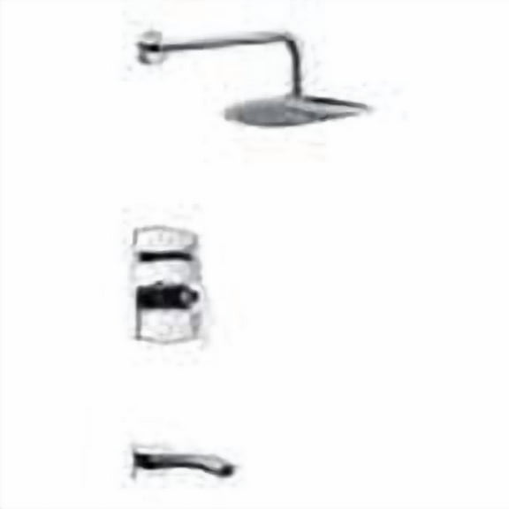 Anzzi L-Az026 Tempo Tub And Shower Trim Package - Chrome
