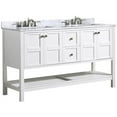 thumbnail image 1 of Anzzi 35 x 60 in. Montaigne Bathroom Vanity Set, Rich White, 1 of 7