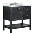 thumbnail image 1 of Anzzi V-MGG015-36-X 35 x 36 in. Montaigne Bathroom Vanity Set, Rich Black, 1 of 10