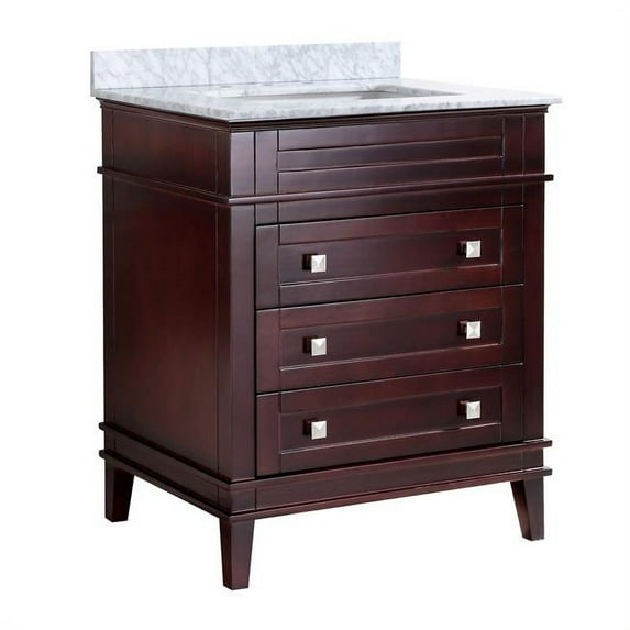 Anzzi 35 x 30 in. Wineck Bathroom Vanity Set, Rich Gray