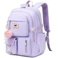 thumbnail image 1 of Ao Ali Victory Women's 15.6" Nylon School Backpack, Purple, 1 of 6