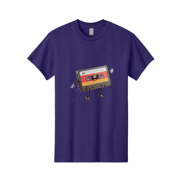 Ao-Cassette Mens Graphic Tee, 100% Cotton, Casual Summer Wear BAA136