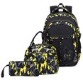 thumbnail image 1 of AoDai Camo Green Backpack Set for Teen with Lunch Bag and Pencil Case Water Resistant Lightweight Large Bookbag, 1 of 7