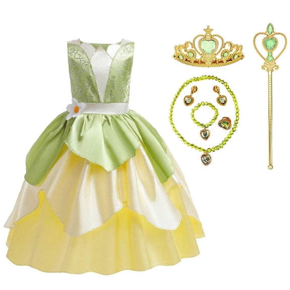 AoDai Princess Costumes Little Girls Dress Fancy Gown for Cosplay Halloween Party