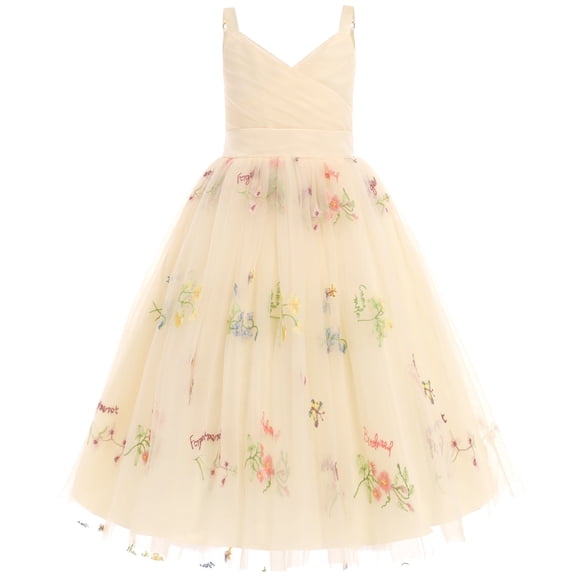 AoDai Floral attendant dress - A delicate shoulder-belted chiffon princess dress suitable for weddings. Birthday party dress - A wedding dress. Pink dress